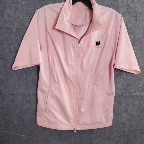 Tops - ZERO RESTRICTION Sweatshirt Womens Large Top Pink Lightweight Drawstring‎ Club S